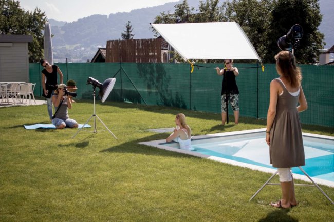 Backstage Karin Lohberger Werbefotografin
