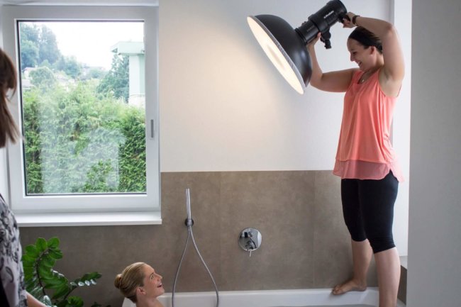 Backstage Karin Lohberger Werbefotografin