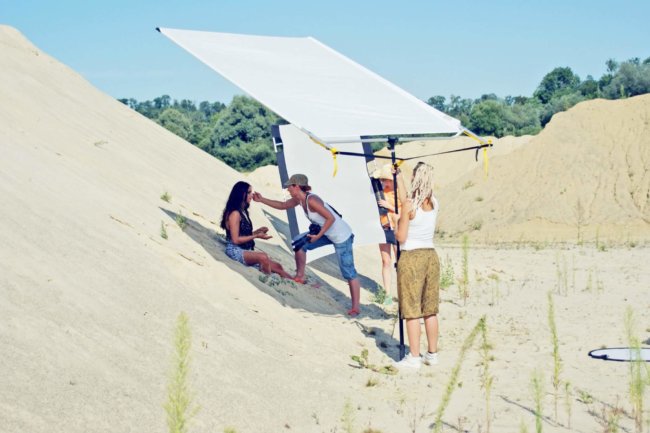 Backstage Karin Lohberger Werbefotografin