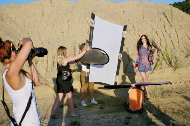 Backstage Karin Lohberger Werbefotografin